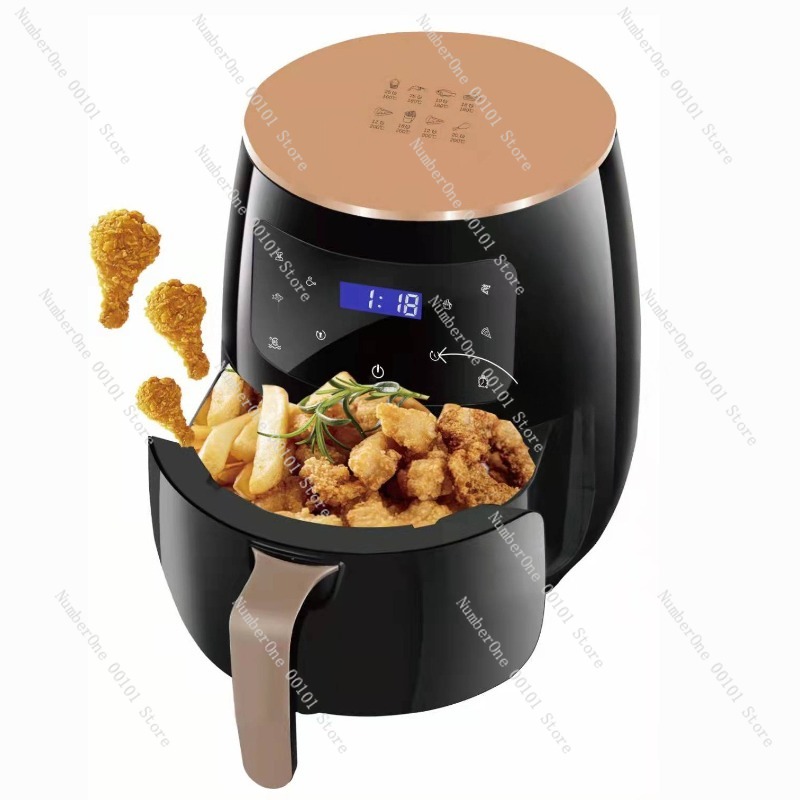 Kitchen Appliances Electric - 6L Hava Fritözü Büyük Kapasiteli Yağsız