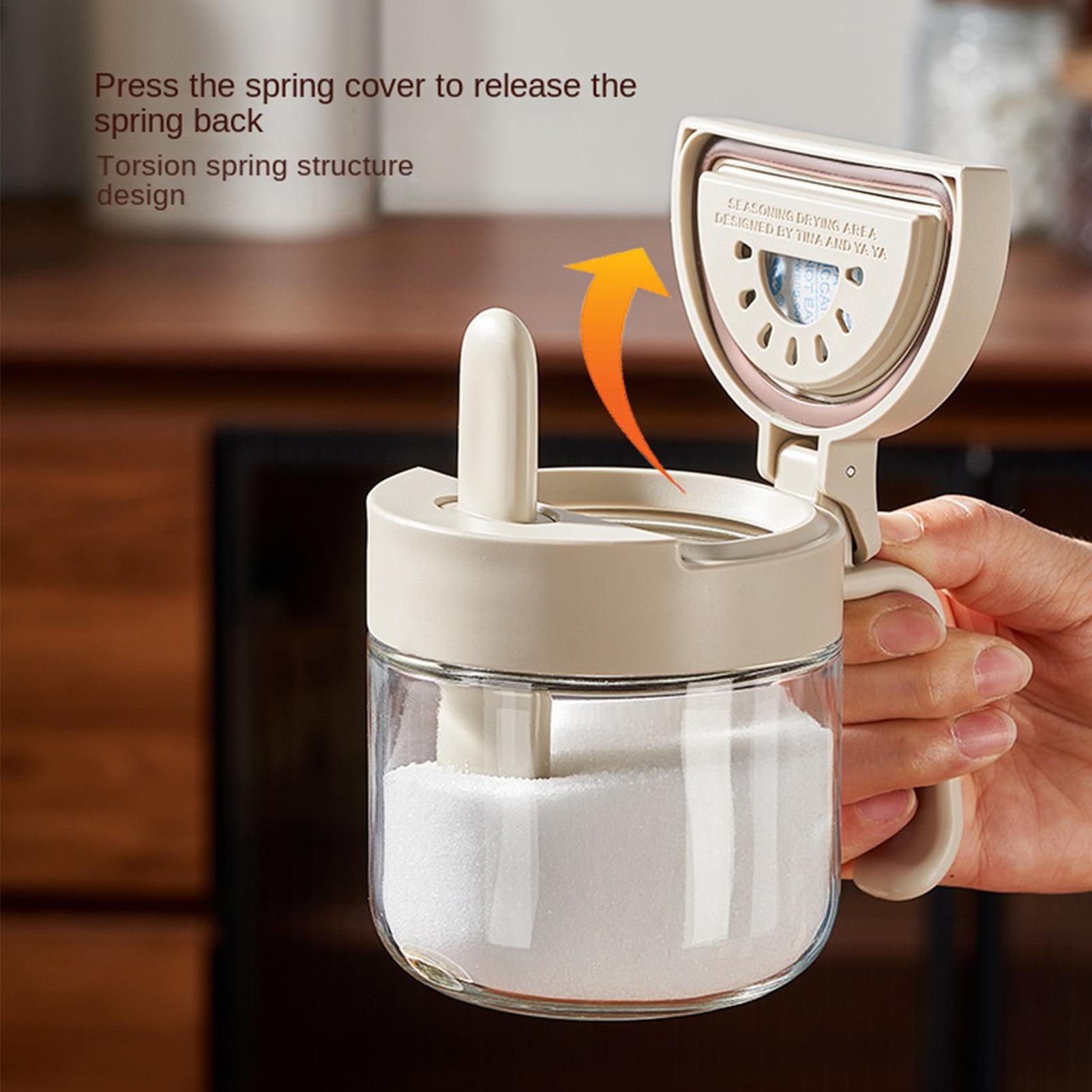 Kitchen Appliances Organizer - Baharat Kavanozu Sızdırmaz Tuz Saklama Kabı